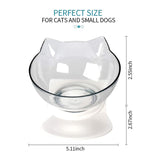 Factory Price Non-Slip Pet Food Bowl for Dog Cat Protection Cervical Transparent Ears Dish Rack