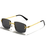 HBK 2021-2022 New Fashion Luxury Frameless Sun Glasses Rimless Sunglasses