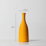 Orange Yellow Blue Nordic Ceramic Dried Flower Vase Decoration