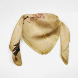 Bird Silk Scarf Bandana Scarf Silk Square Scarf