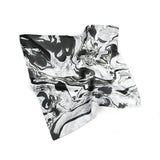 Marble Abstract Silk Scarf Silk Square Scarf