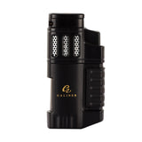 GALINER Portable Metal Cigar Butane Lighter with 4 Jet Torches