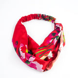 Women Girls Summer Bohemian Hair Bands Print Headbands Retro Cross Turban