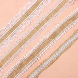 2M Burlap Ribbon Vintage Wedding Centerpieces