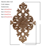 VZLX Unique Natural Floral Wood Carved Wooden Figurines