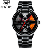 NEKTOM TE-37 Car Wheel Watch Men Quartz Watch Drop Shipping Luxury Men Wrist Watch