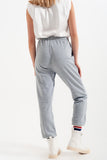 Joggers With Elastic Waist Band in Gray