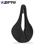 ZTTO Bicycle 3D Printed Saddle Titanium Rails Ti Power Patented Material Comfortable Road Bike MTB Seat Cozy Honeycomb Cushion