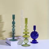 Nordic Glass Candle Holders Romantic Dinner Home Decoration