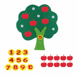 Kids Montessori Toys Materials DIY Non-Woven Math Toys Numbers Counting Toy Educational Learning Toys for Children Teaching Aids
