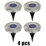 8 LED Outdoor Solar Garden Lights Waterproof In-Ground Light Solar Lamp
