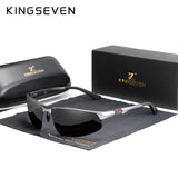 KINGSEVEN Driving Series Polarized Men Aluminum Sunglasses Blue Mirror Lens Male Sun Glasses Aviation Women for Men Eyewear 9121
