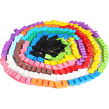 Montessori Rainbow Wooden Dominies Educational Toy for Children