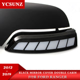 Running LED Mirror Covers for Ford Ranger 2012-2019 2020 T6 T7 T8 Wildtrak Double Cabin With Lights