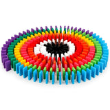 Montessori Rainbow Wooden Dominies Educational Toy for Children