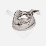 Wolf Hipster Silk Scarf Animal Bandana Scarf Silk