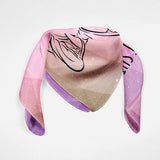 Buddha Silk Scarf Buddha Bandana Scarf Silk Scarf