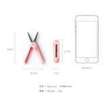 Deli Stationery Student Portable Child Safety Scissors Round Head Hand Pocket Diy Tape Cutter Stationery Scissors Craft Scissors