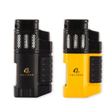 GALINER Portable Metal Cigar Butane Lighter with 4 Jet Torches