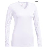 AI302 Women's V-Neck Long Sleeve Expert Tee