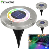 8 LED Outdoor Solar Garden Lights Waterproof In-Ground Light Solar Lamp