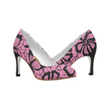 Black and Pink Wakerlook Women's Pumps