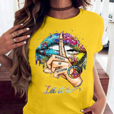 2020 Lips Watercolor Graphic T Shirt lip Women Tops Shirt Base O-neck Sexy Black Tees Kiss lip Funny whisper words Girls Tshirt