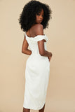 A5336 Summer Casual Sexy One Shoulder Women Midi Dress Slide Cut Out Clothing Dress