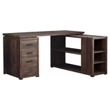 47'.25" x 60" x 29" Brown, Particle Board, Hollow-Core - Computer Desk