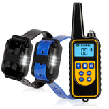 Electric Dog Training Collars Waterproof Dog Barking Control Device Anti Bark 800m Dog Shock Training Collar Rechargeable Remote