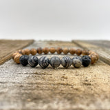 Kingston | Black Silk Stone - Light Sandalwood