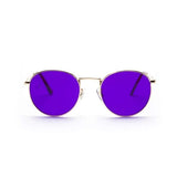 Retro Round  Sunglasses Light Therapy Glasses With 10 Colors Set  UV400 Party Favor