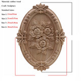 VZLX Unique Natural Floral Wood Carved Wooden Figurines