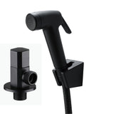 Black Handheld Bidet Spray ABS Shower Sprayer Set Toilet Faucet