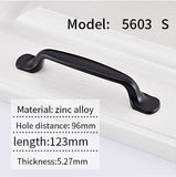 AOLISHENG Black Kitchen Cabinet Closet Drawer Main Pull Door Furniture Hardware Handles