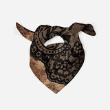 Lace Silk Scarf Necktie Hair Wrap Scarf Bandana