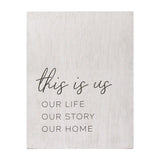 23.62" X 1.18" X 30.31" White Mdf Wall Art