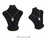 Classical Women's Rhinestone Moving Head Panda Pendant Sweater Chain Necklace for Women Charm Necklace Jewelry
