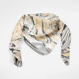 Marble Silk Scarf Bandana Scarf Women Scarf Spring