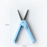 Deli Stationery Student Portable Child Safety Scissors Round Head Hand Pocket Diy Tape Cutter Stationery Scissors Craft Scissors