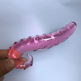 Pink Hippocampus Glass Dildo Realistic Sex Adults Toys