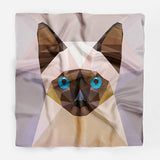 Siamese Cat Silk Scarf Bandana Scarf Women Scarf