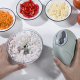 500/900ml Garlic Chopper Manual Rotate Vegetable Chopper