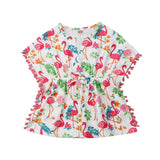Baby Girl's Cover-Up Summer Floral Tassel Toddler Beach Dress