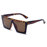 GUELPH | S2069 - Flat Top Square Oversize Fashion Sunglasses