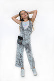 COCO With Pocketwist™  – Silver Crushed Velvet Jumpsuit