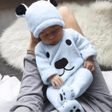 3Pcs Pink Kawaii Winter Warm Newborn Baby Girl And Boy