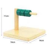 Montessori Toddler's Wooden Sensorial Box Board Puzzle