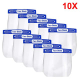 Transparent Protective Mask Full Face Shield Masks Anti Saliva Splash-Proof Protect Eye Full Face Mask Cover Protective Visor