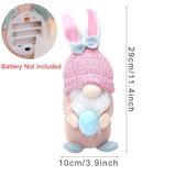 Easter Rabbit Ear With Light Luminous Faceless Gnome Dwarf Dolls Easter